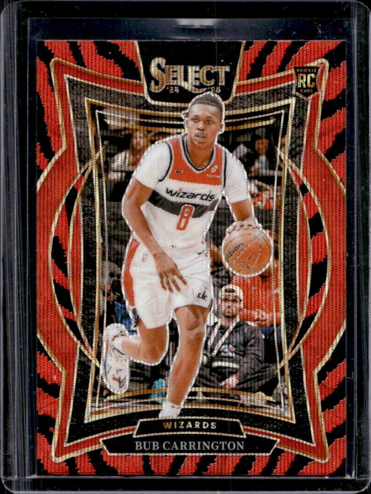 2024-25 Select Bub Carrington Concourse SP Tiger Prizm RC #81 Wizards
