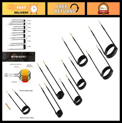 #ad Magnetic Induction Heater Coil Kit 7PCS Set for Rusty Bolt amp; Nut Removal $69.99