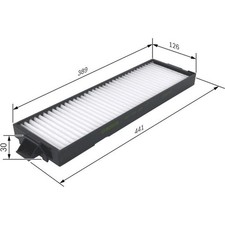 Bosch 1 987 432 096 Filter Innenraumluft für SAAB 9 3 YS3D Innenraumfilter
