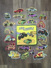 Soft Play Felt Book Playset Cool Wheels - 21 Felt Vehicles, Monster Truck  More