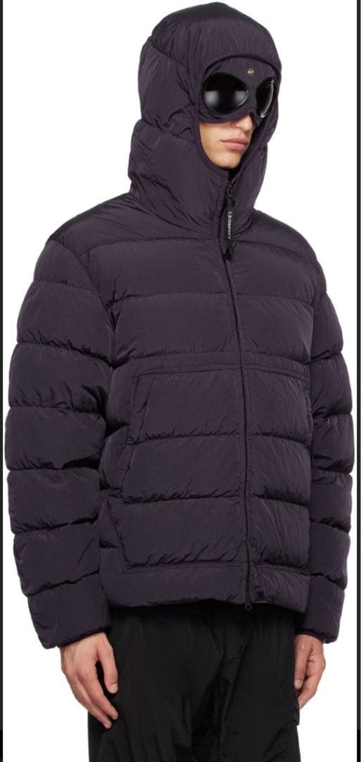 C.P. Company down jacket goggles black XL nylon thumbnail 3