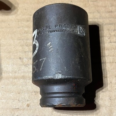 PROTO PROFESSIONAL 07525L DEEP 1-9/16'' IMPACT SOCKET 6 PT 3/4'' DRIVE - C