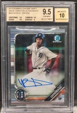 Riley Greene 2019 Bowman Chrome Image Variation RC Auto 51/99 BGS 9.5/10