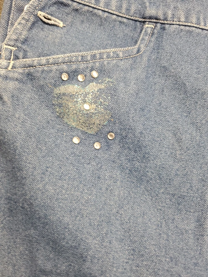 Mono decorado vintage 100 % algodón descolorido Glory Club para niñas ¡talla 8!! Foto 3 de 4