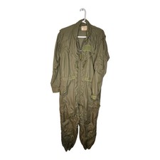 Vintage Lion Uniform Inc Green Mens Military Flight Flying Coveralls size 42R