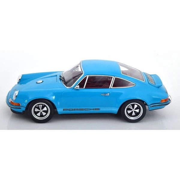 Kkdc180445 1/18 Singer 911 Coupe Turquoise Blue Diecast Minicar - Image 3 of 4
