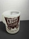 Vintage Knott's Berry Farm Ghost Town White Milk Glass Cup Mug Baurie