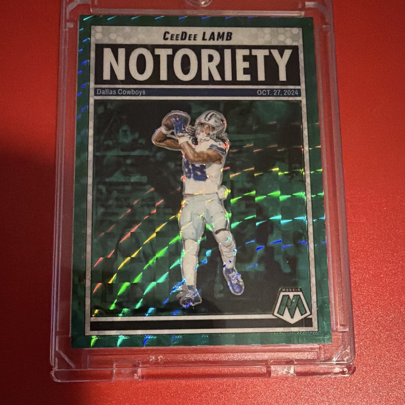 Panini 2025 Mosaic CeeDee Lamb Dallas Cowboys Notoriety Insert #8