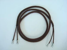 Antique candlestick telephone Wood Wall telephone cloth receiver cord brown.