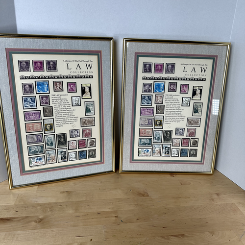 A Glimpse Of The Past Through The Law Stamp Collection 2 Set Jack #732 #201 sign