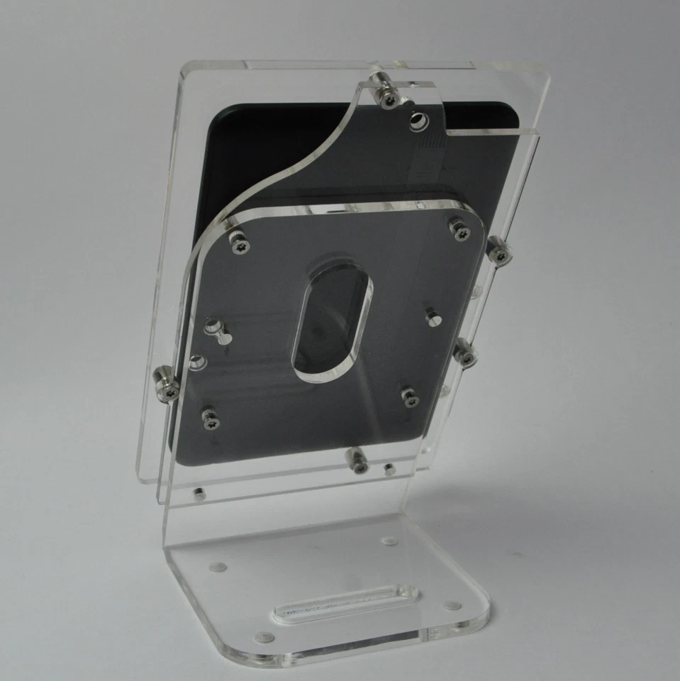 Clear Acrylic Anti-theft Desktop Stand for Amazon Kindle Fire 7 2015/2017/2019 - Image 3 of 4