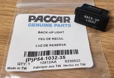 ~NEW PACCAR KENWORTH "BACK-UP LIGHTS" DASH INSERT INDICATOR LAMP ID~ P54-1032-35
