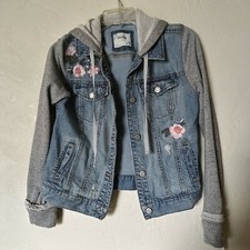 Mudd Denim Embroidered Jacket S