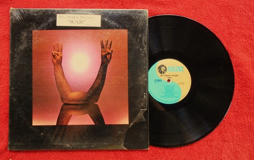 ERIC BURDON AND WAR ERIC BURDON DECLARES WAR 1970 LP WITH SHRINK & HYPE