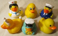 Rubber Duckie Lot Of 6 Nurse Police Officer
