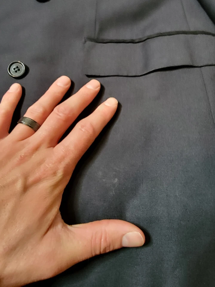 Brioni Sport Coat Mens 42 R Double Breasted Blazer Black Wool - Image 3 of 4