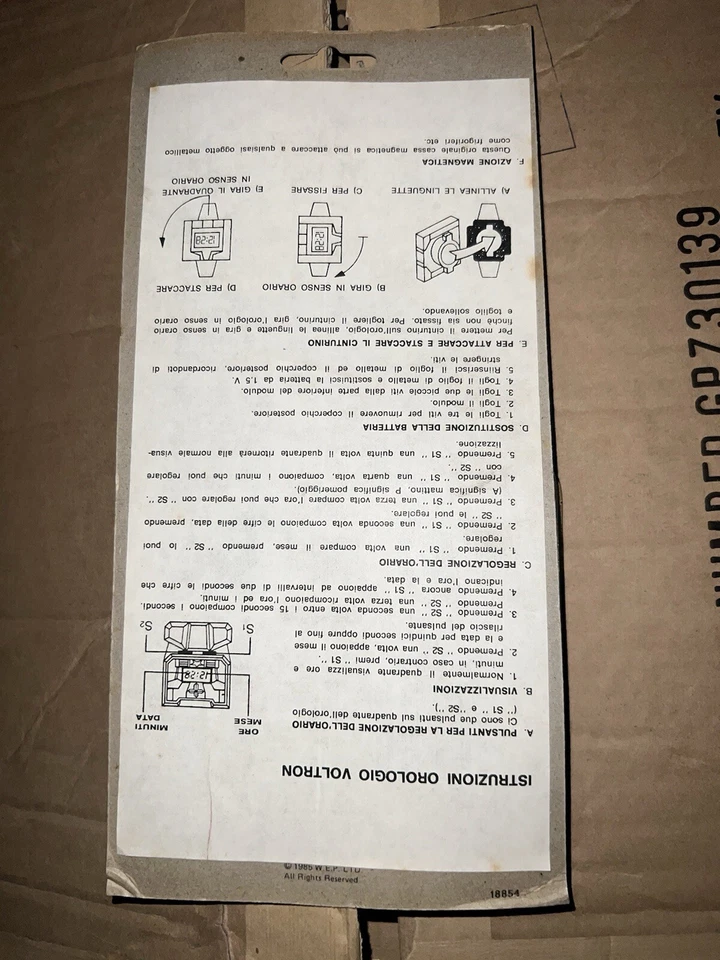 Voltron Defender of the Universe Time Keeper Robot Watch 1985 Euro Mattel Motu - Immagine 2 di 2