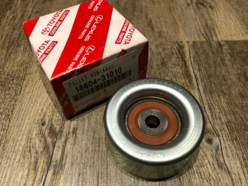GENUINE TOYOTA LEXUS SERPENTINE IDLER PULLEY NO. 2 OEM 1660431010/166040P010 NEW