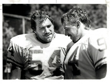 1988 PRESS PHOTO of DETROIT LIONS CHRIS & RICK SPIELMAN