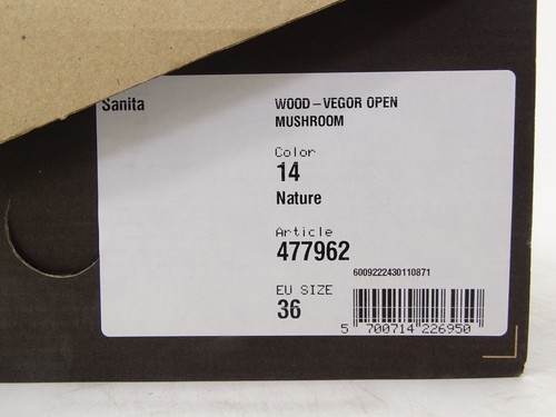 Sanita VEGOR OPEN zuecos zapatos sandalias zapatillas VEGAN Nature beige talla 36 - Imagen 11 de 11