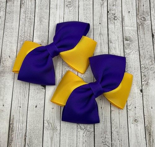 Purple and Yellow Gold School Hair Accessories - Picture 65 of 68