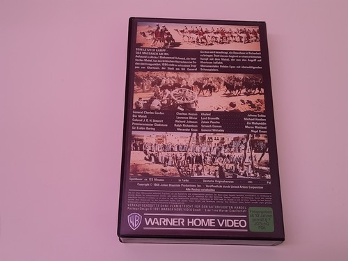 Khartoum 1966 VHS German PAL Warner Home Video Charlton Heston Basil Dearden - Bild 2 von 5