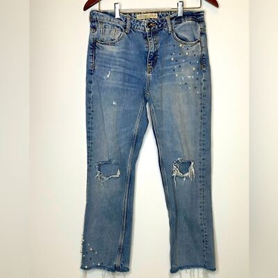 Zara Basic Jeans Z1975 Highrise Sz 6