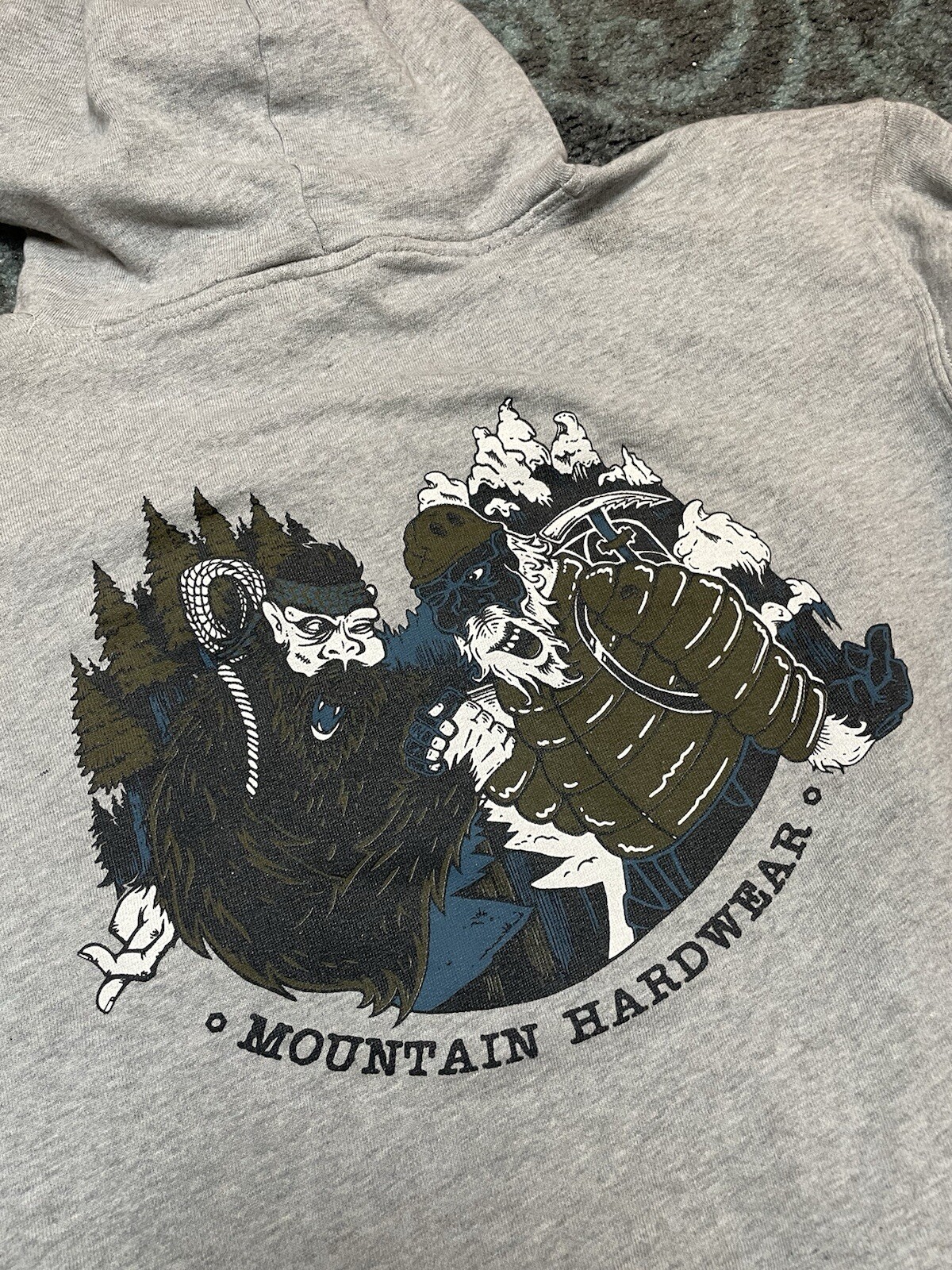 Mountain Hardware Sweatshirt Size Medium Gray Hoo… - image 6