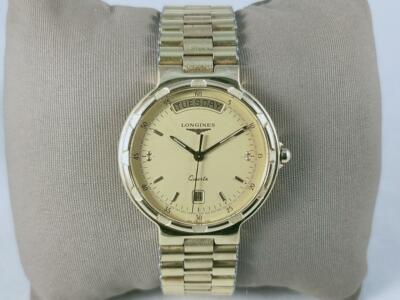LONGINES Conquest クォーツ時計 ゴールド/シルバー Longines Conquest Man Watch - Etsy