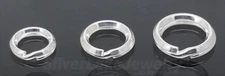 925 Sterling Silver Split Rings Mini Keyring Bail Attach Charms Pendants~5 6 7mm