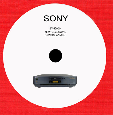 Service manual for Sony audio video by model in pdf on CD bin SR