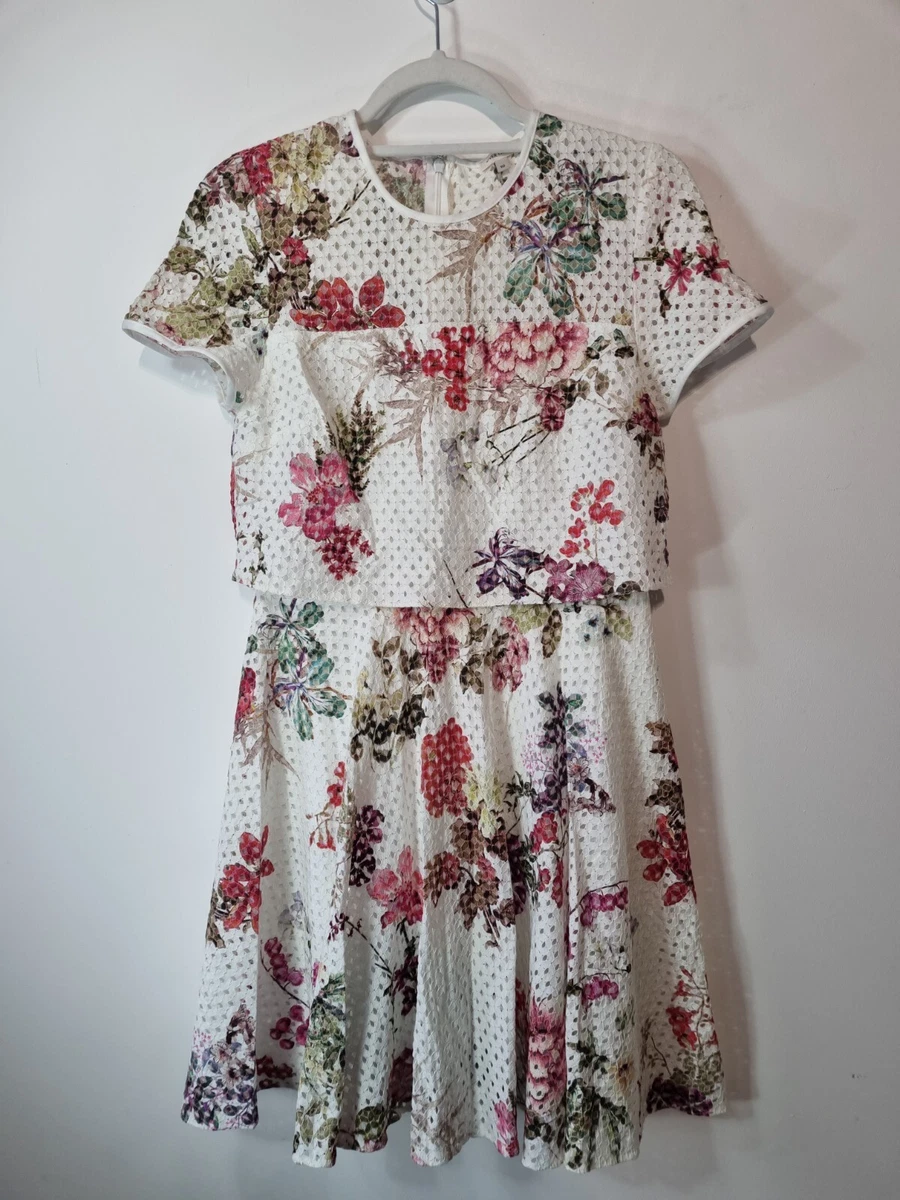 River island white floral dress 2025