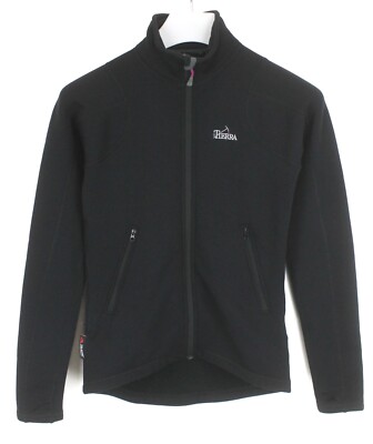 Tierra Cabane Polartec Power Stretch Sweatshirt Damen S Reißverschluss Schwarz