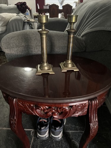 Vintage Brass Candlesticks - Picture 2 of 5
