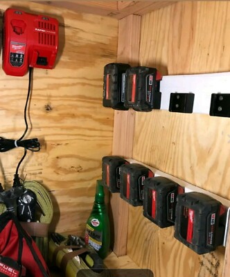 *1 Pack* M18 Battery Wall Mount Milwaukee 18V LOCK IN SLIDE