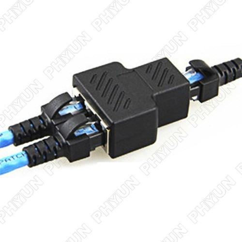 RJ45 Splitter Adapter 1 to 2 Ways Dual Female Port Ethernet Line Cable Connector - 第 7/12 張圖片