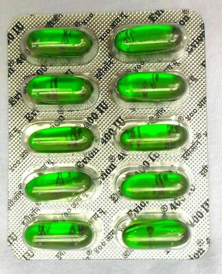 Evion Capsules 400mg For Vitamin -E For Skin Care (50 Caps) 