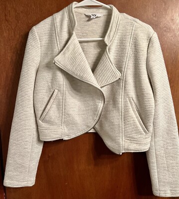 Jack By BB Dakota Jacket Blazer Motto White Women's Sz Small