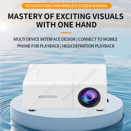 1080P HD Mini Pocket Projectors LED Projector USB/AV/TF Slots Built-in speaker - Picture 4 of 27
