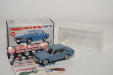 A94 1:64 3 INCH TOMICA TOMY VINTAGE LV-79A DATSUN BLUEBIRD 1400 DX BLUE MIB