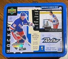 1999-00 WAYNE GRETZKY UPPER DECK RETRO HOCKEY METAL LUNCHBOX NEW YORK RANGERS