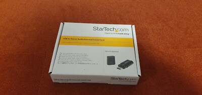 Externe Soundkarte USB Startech ICUSBAUDIOB Schwarz