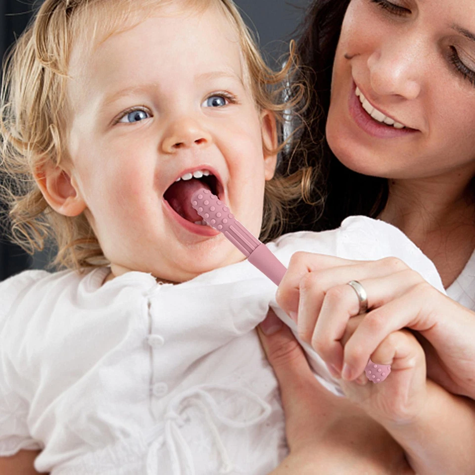 Tubo de dentición de silicona para dientes de bebé juguete anti-comer mano molar palo juguetes Foto 3 de 4