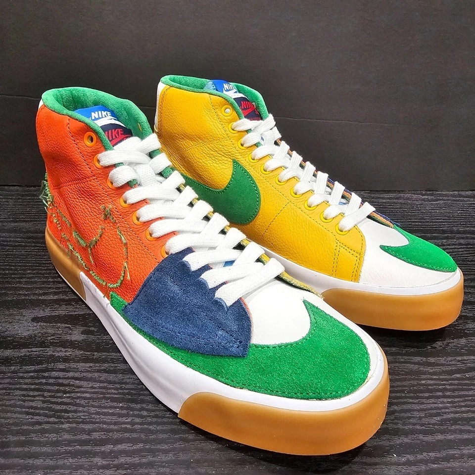 Nike Zoom Blazer Edge SB Mid Multi-Color Men Size 9 / 10 - Image 2 of 4
