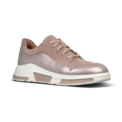 fitflop white leather trainers