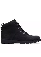 Clarks Older  Boys HEATH HIKE BLACK Suede Boots UK 1  G EU 33