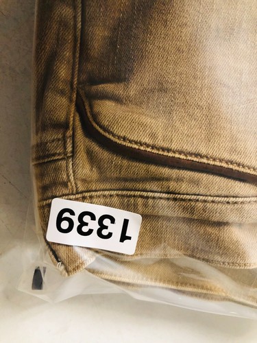 LRL Ralph Lauren Jeans Tan Womens 8 Straight Faux Leather Trim Preppy Classic - Picture 9 of 9