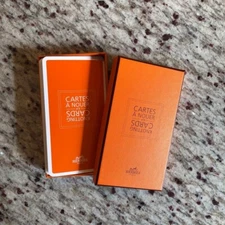 Hermes  Cartes A Nouer Knotting Cards No. 3 Orange Box Accessory Authentic #3