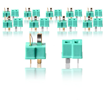 High Current T Connector T Male T Female Mini Green w DEANS 10 Pairs partCore