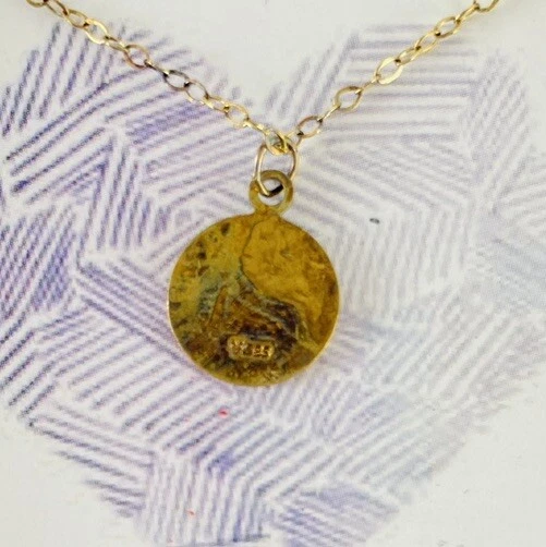 "Collar Venice and Violet by Dogeared chapado en oro 14K plata día de la madre 20""" Foto 3 de 4